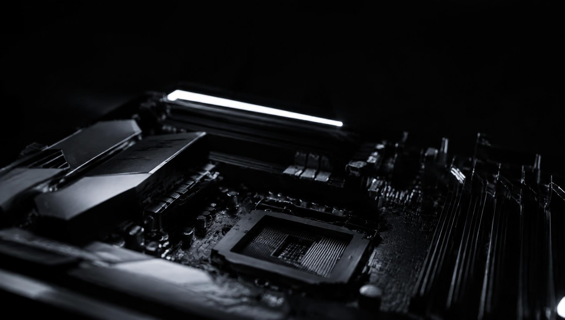 Close-up of a computer motherboard